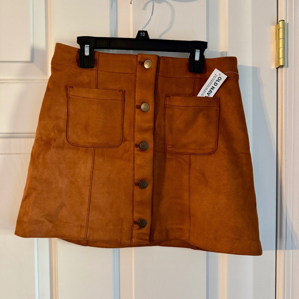 New! Girls Faux sued Skirt